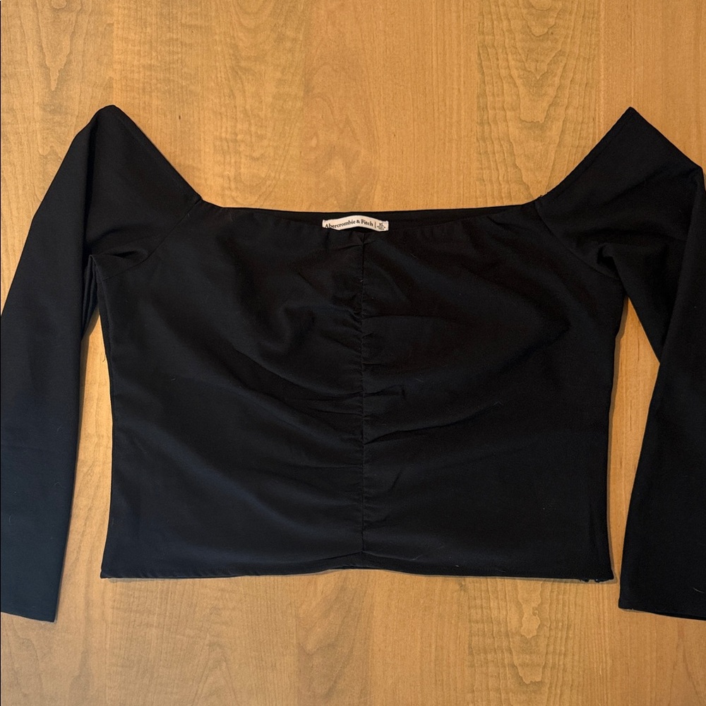 True Black Off the Shoulder Top